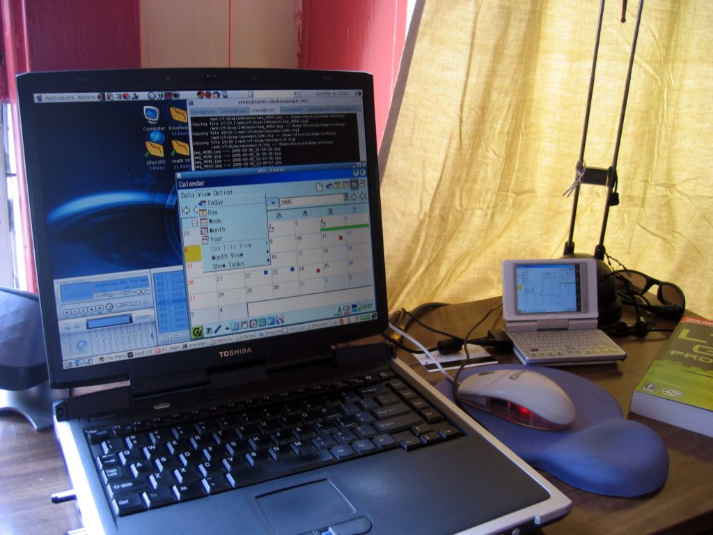 VNC working its magic VNC working its magic