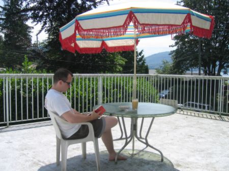 Relaxing on the deck Relaxing on the deck