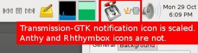 notification area